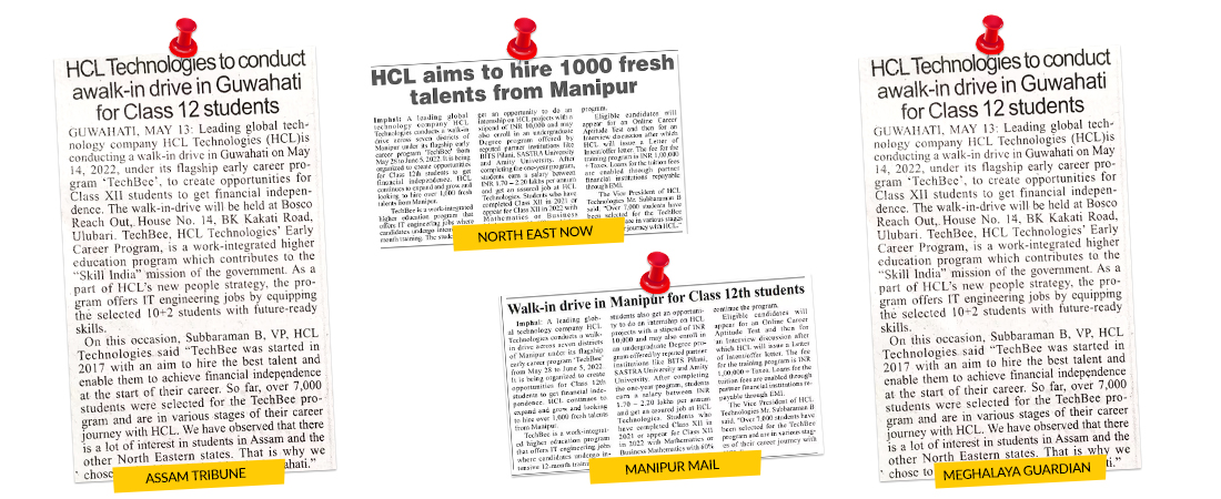 HCL aims to hire 1000 fresh talents from Manipur